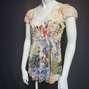 Simply Irresistible Floral Sheer Top (S)